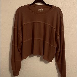 Hollister waffle boyfriend shirt